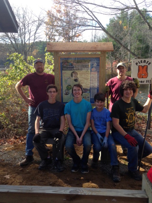 Boy Scout Completes River Trail Parking Lot Upgrades