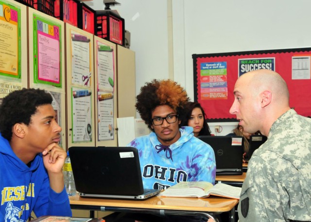 Best in class: 21st TSC Soldiers help students get the grade