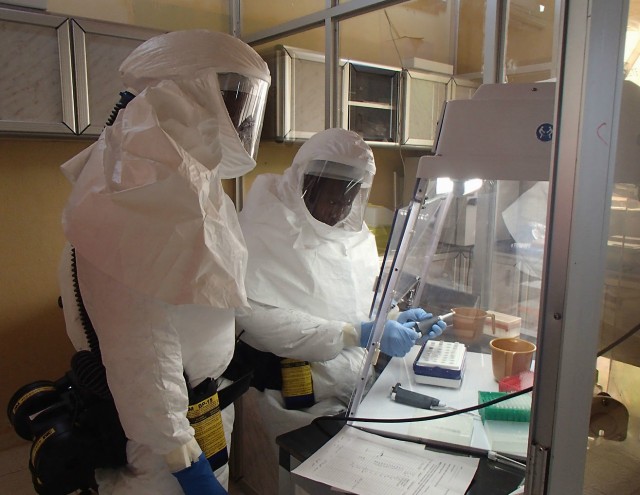1st Area Medical Laboratory leads task force in Liberia