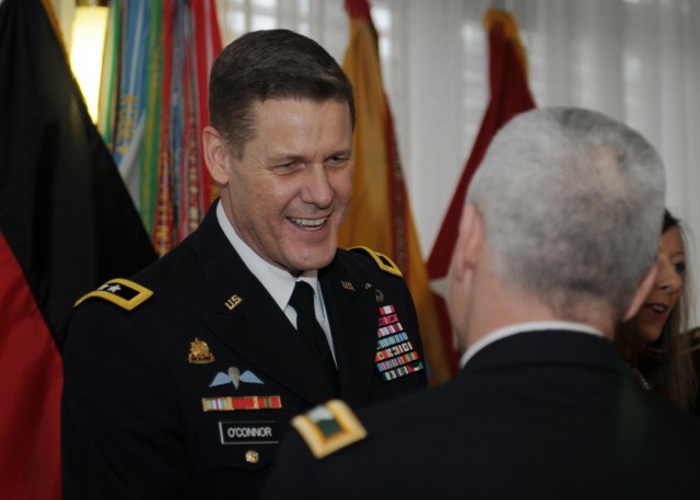 21st TSC hosts military, local leaders during New Year's reception