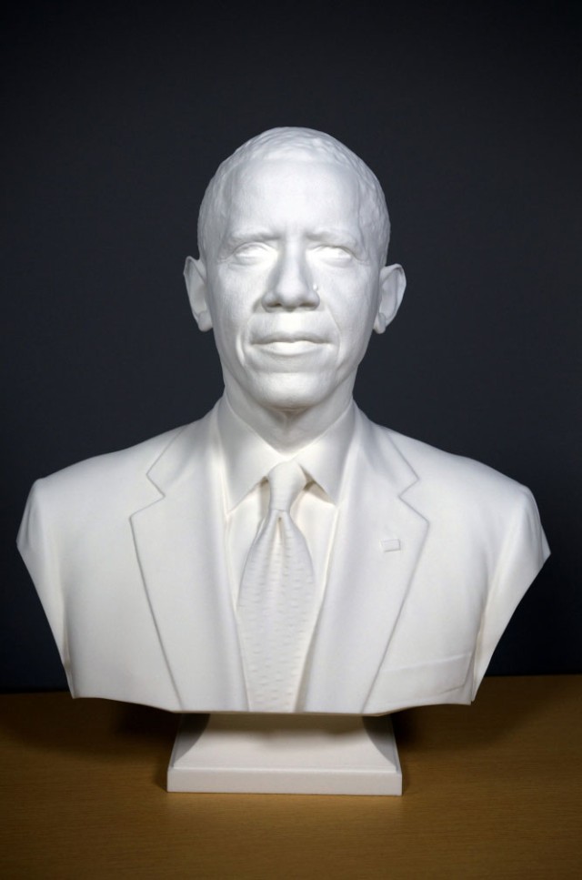 Digital and 3-D printed bust and life mask