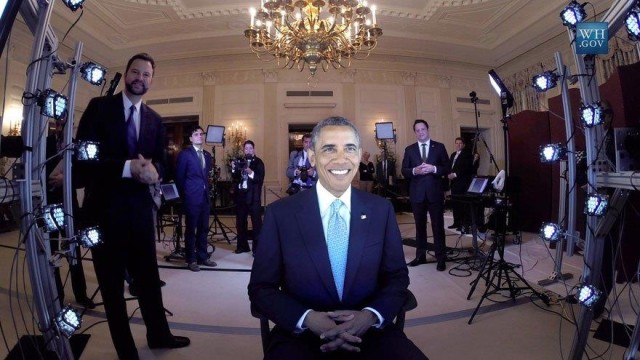 3-D portraits of President Barack 