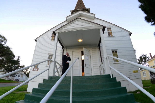 Couple returns to historic Presidio chapel after 50 years to renew marriage vows.