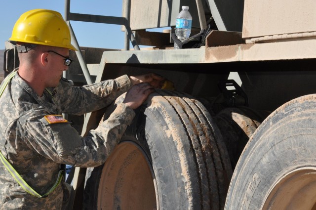 Army Reserve engineers build forward landing strip