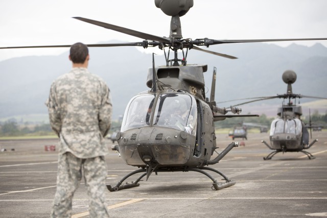 Cavalry conducts final flight of Kiowa Warriors, case colors