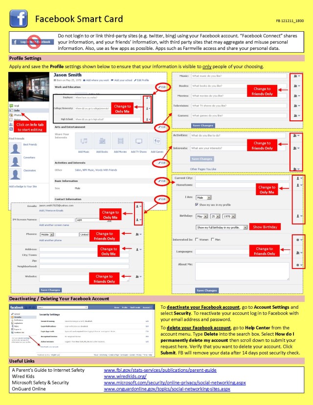 Facebook Smart Card page 2