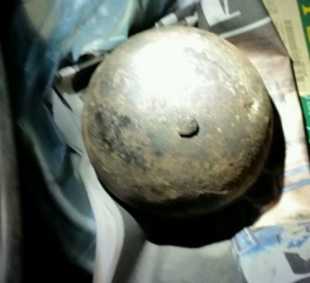 Army bomb squad disposes of Georgetown cannon ball