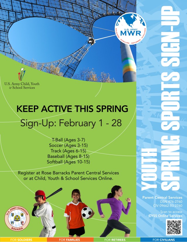 Youth spring sports sign up