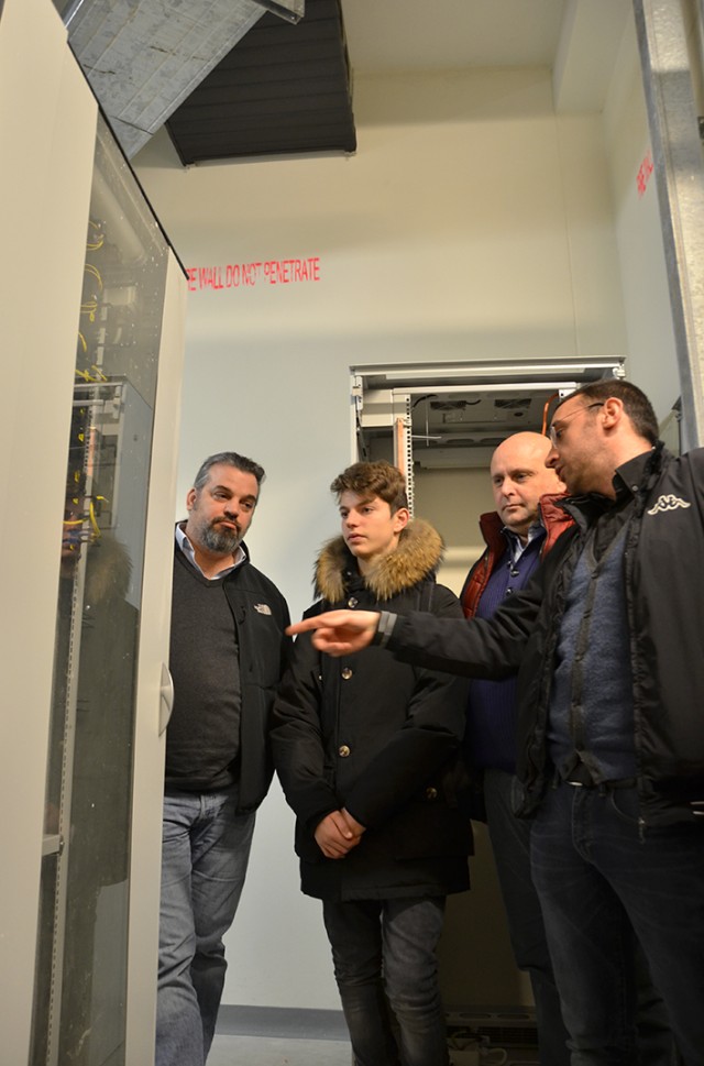 Italian technical students visit Del Din