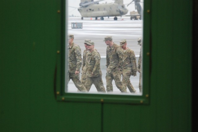 "Big Windy" soldiers blow back home