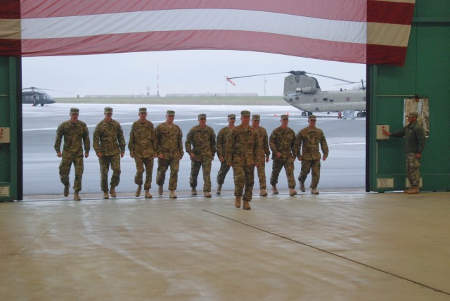 "Big Windy" soldiers blow back home