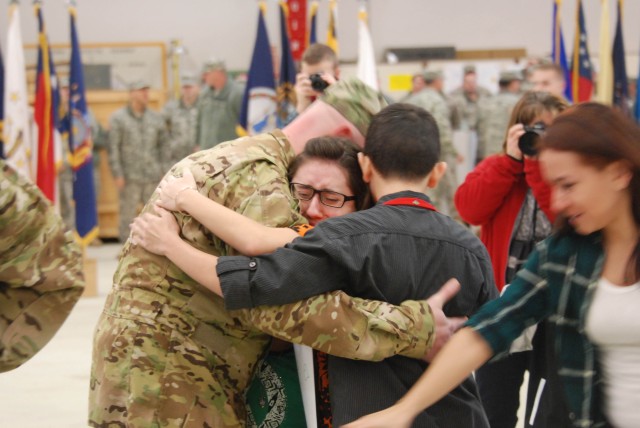 "Big Windy" soldiers blow back home