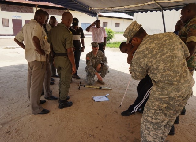 Army EOD troops train with Congolese forces in Africa