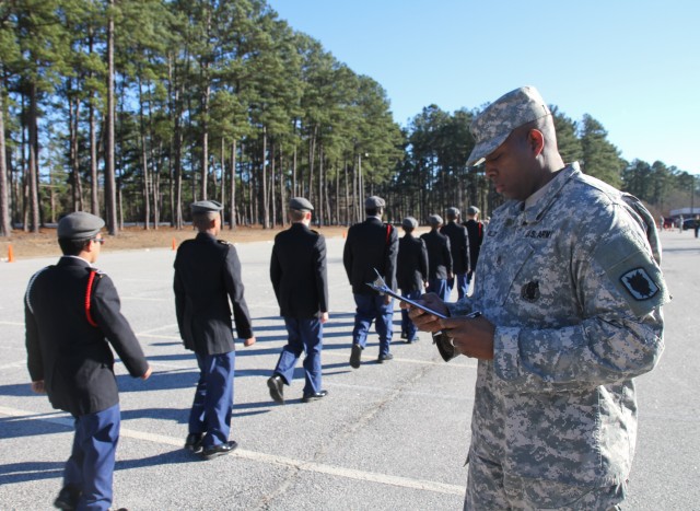 Fort Gordon Soldiers judge JROTC drill meet