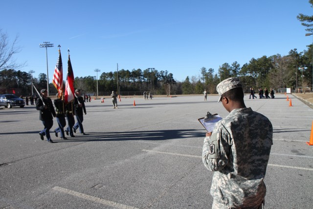 Fort Gordon Soldiers judge JROTC drill meet