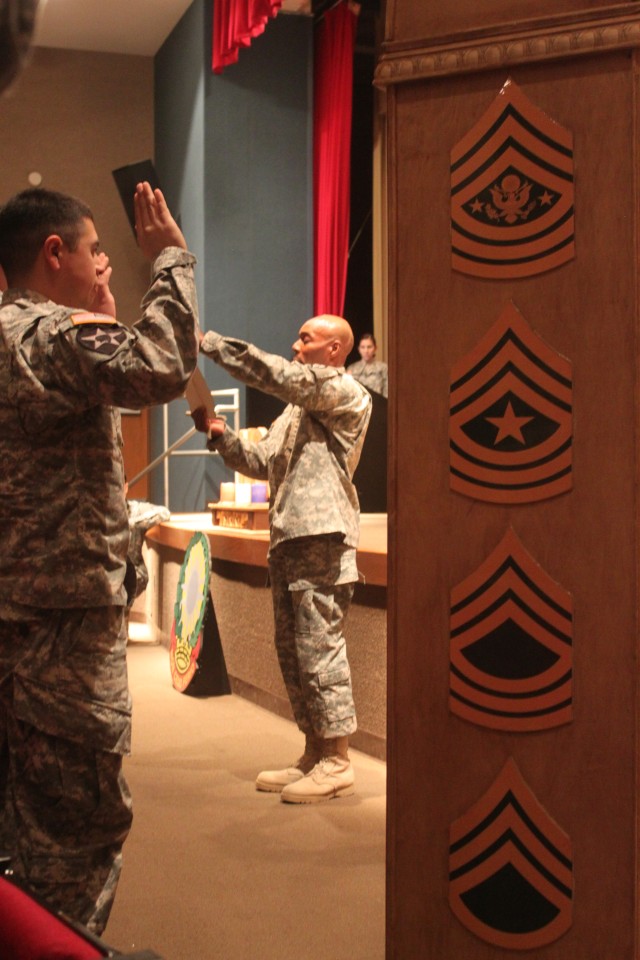 Air Defense Soldiers Recite the Creed of the Noncommissioned Officer