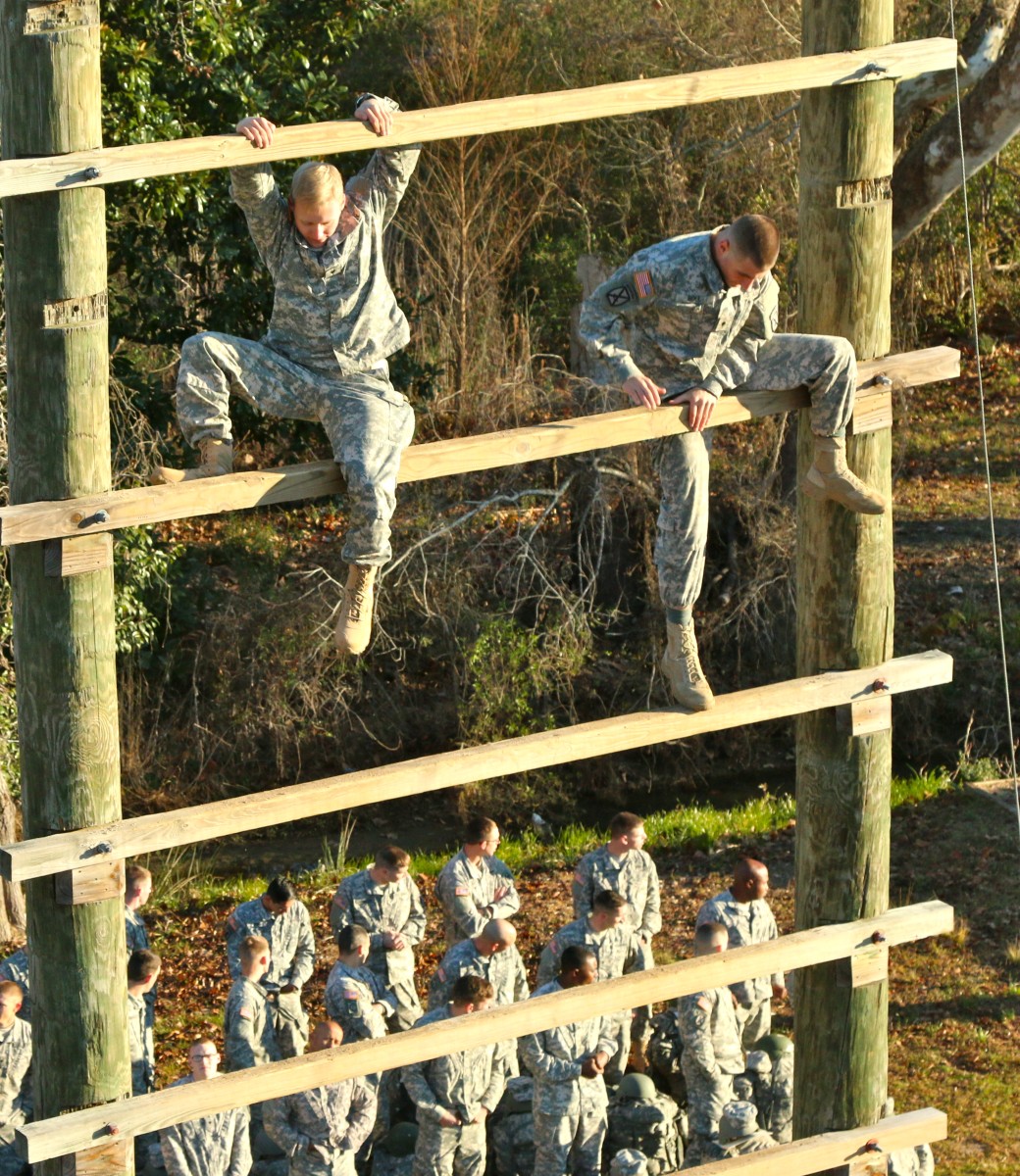 Air Assault, day one, obstacle course Article The United States Army