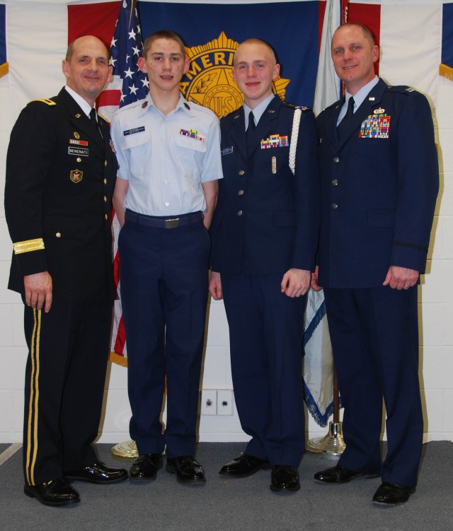 MG Paul Benenati and Civil Air Patrol outgoing commander and family