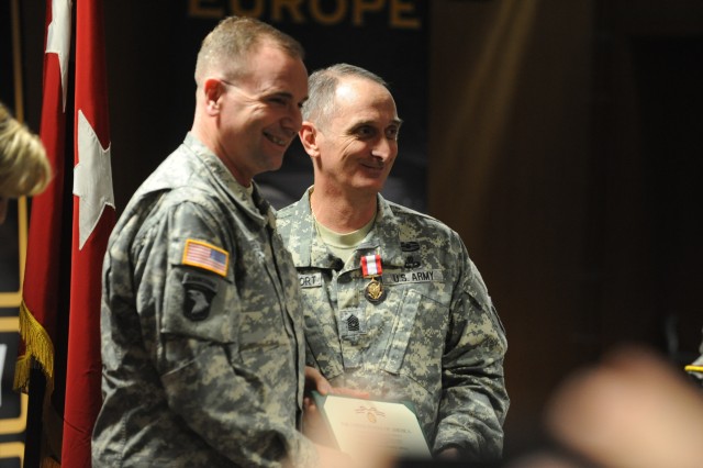 U.S. Army Europe says farewell to command sergeant major