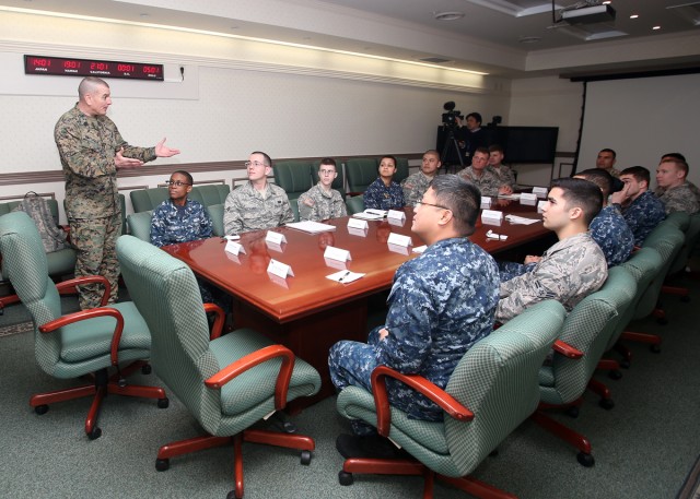 Sgt. Maj. Bryan B. Battaglia visits USARJ on Camp Zama installation 