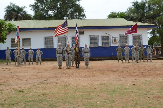Fort Hood engineers complete mission, case colors, head home