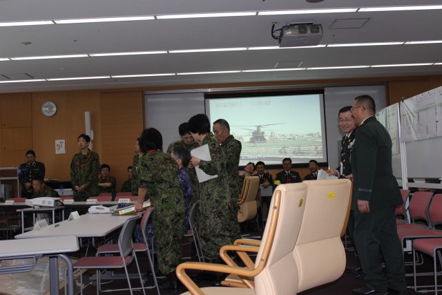 JGSDF Operations Center manages the exercise