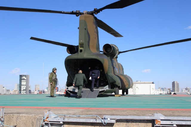 Inspection of the Chinook aircraft