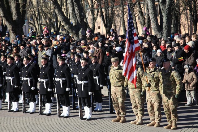 2d Cav. Regt. 'Dragoons' participate in Lithuania Independence Day celebrations