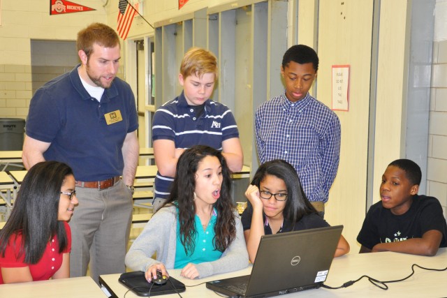Students design structures at Scott Middle School