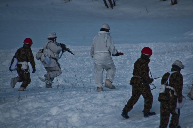Japan, US armies train together during Exercise North Wind 2015