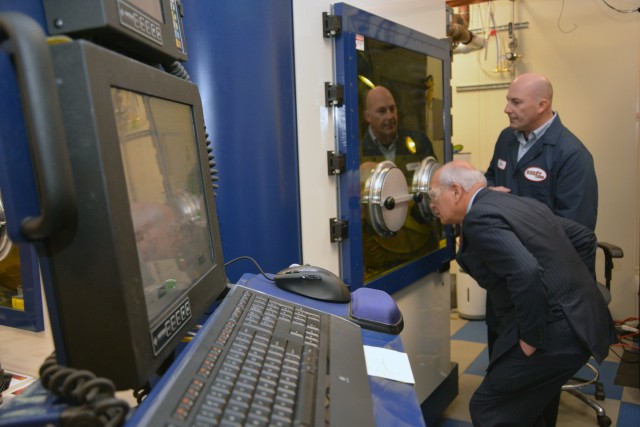 Congressman sees, touts innovation and change at Army's Benet Laboratories