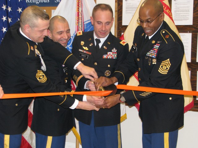 Leaders cut ribbon on renovated Fort Meade barracks