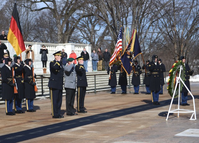 German senior military leader honors America's fallen 