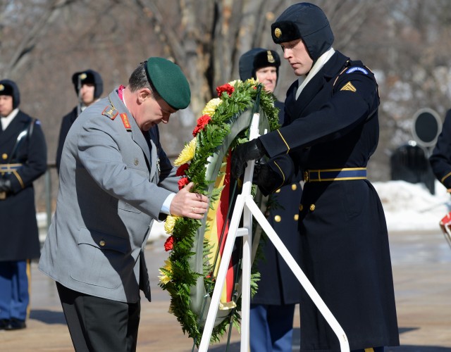 German senior military leader honors America's fallen 