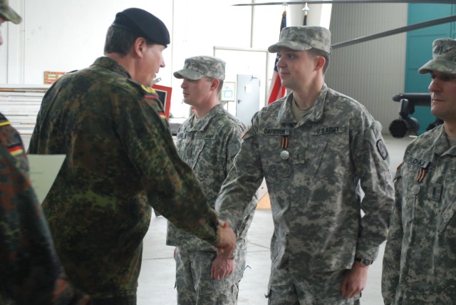 Griffin Soldiers Recognized by USAREUR Chief for Emergency Flood Relief Efforts