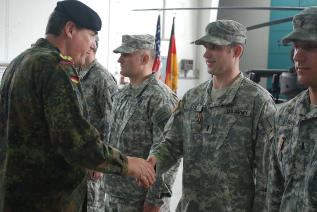 Griffin Soldiers Recognized by USAREUR Chief for Emergency Flood Relief Efforts