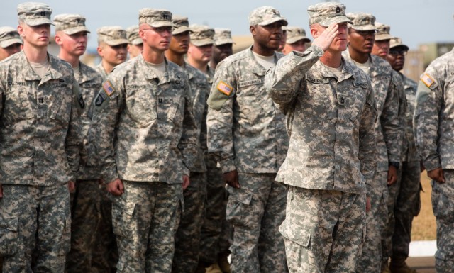 101st Airborne Division cases colors, heads home after successful mission in Liberia