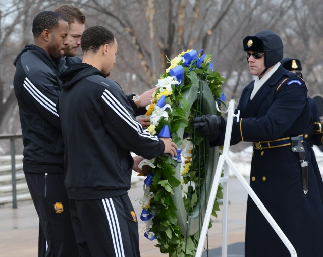 Golden State Warriors Honor Fallen at Arlington Cemetery