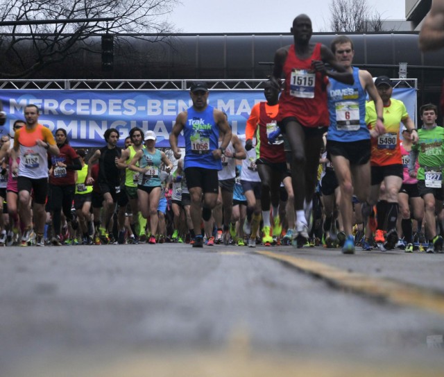 Street level view marathon start