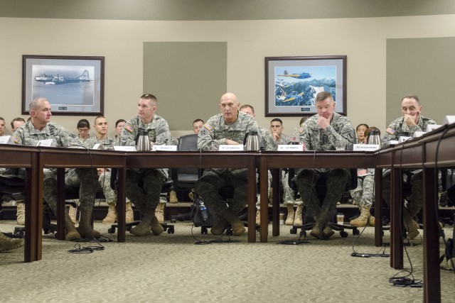 Some of the Army's senior leaders at 2015 Captain Solarium at Fort Leavenworth