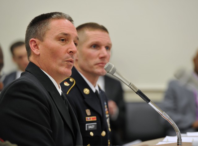 Senior enlisted advisers testify on quality of life on Capitol Hill