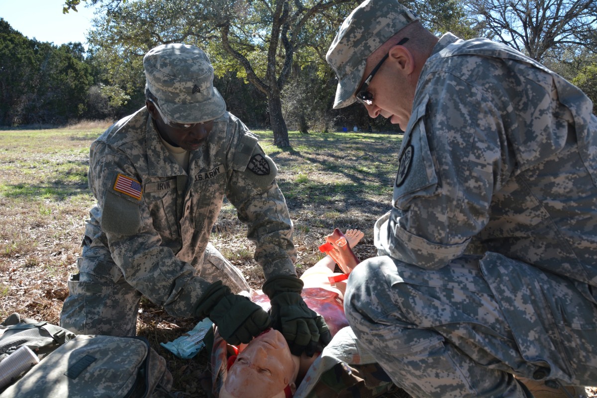 BAMC conducts unique joint EMT sustainment training for Army, Air Force