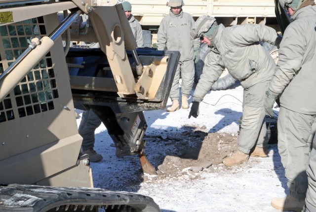 Michigan National Guard exercises proficiency during sub-zero cold weather training