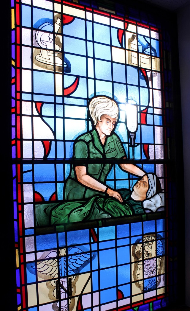 Stain glass window-nurse