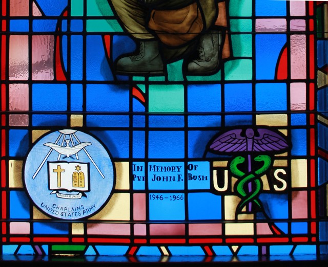 Stain glass window-Pvt. John Bush