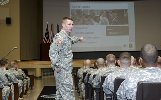 SMA outlines initiatives, prioritizes NCO education, leadership
