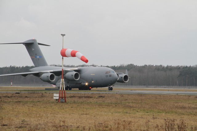 Hungary-Based C-17 Arrives for Training