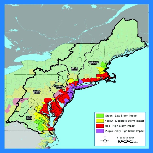 Hurricane Sandy impacted coastal areas