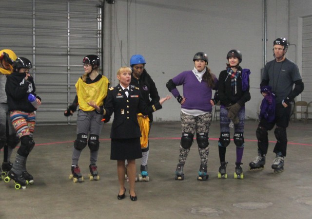 Soldier and teammates