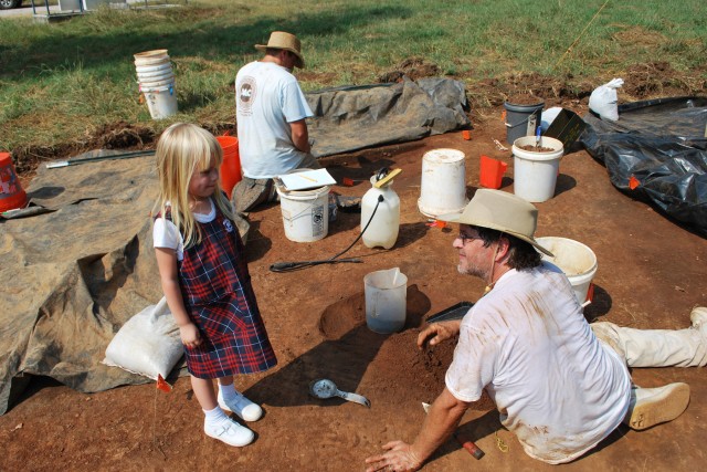 Rehistoric excavation at RSA